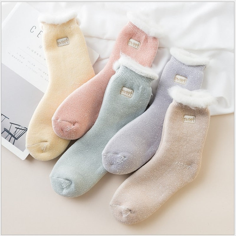 5 paires de Chaussettes en Moumoute (Pastel)