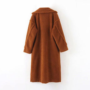 Manteau Pelucheux Marron