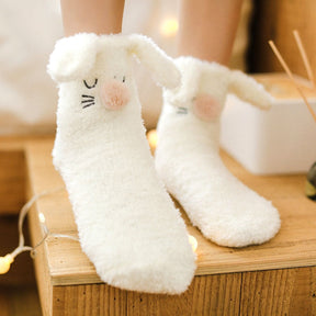 Chaussettes en Forme de Lapin