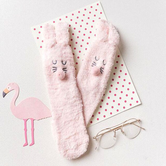 Chaussettes Lapin Rose