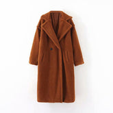 Manteau Pelucheux Marron