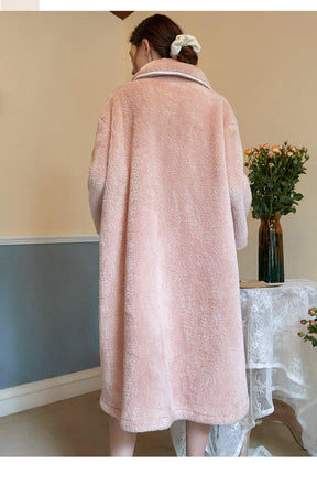 Robe de chambre Polaire Rose