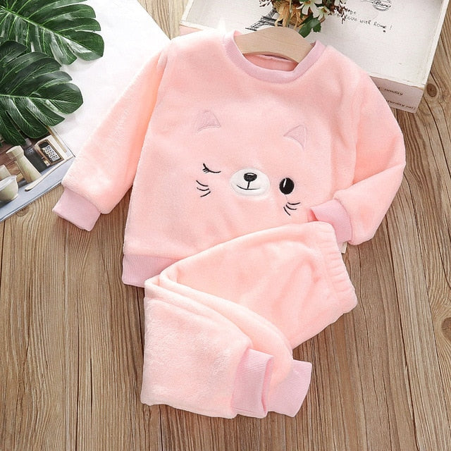 Pyjama Pilou Chat Rose