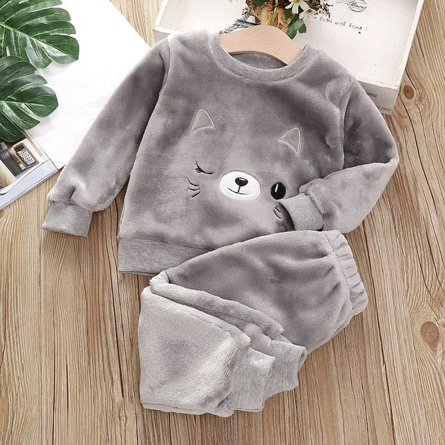 Pyjama Pilou Chat Gris