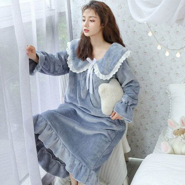 Pyjama Robe Pilou Pilou Bleu