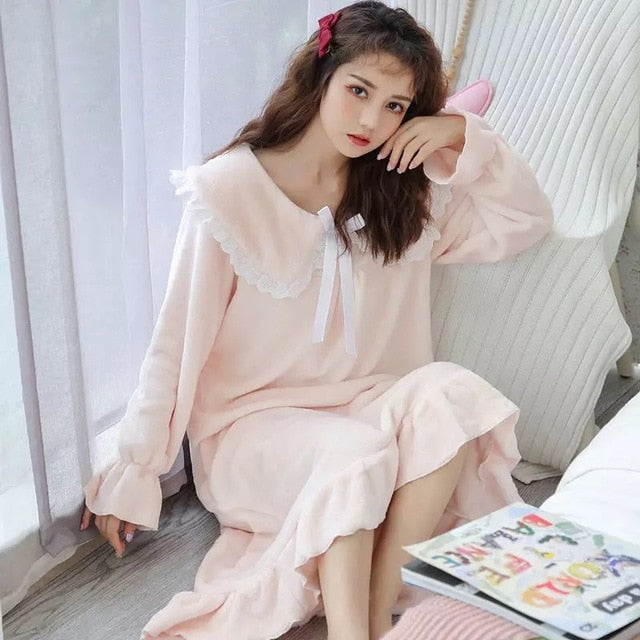 Pyjama Robe Pilou Pilou Rose poudré