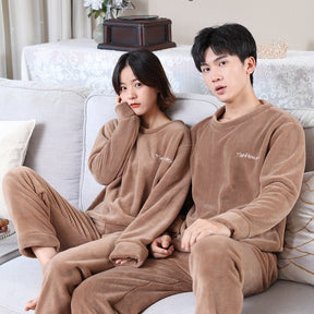 Pyjama Pilou Pilou Couple Marron