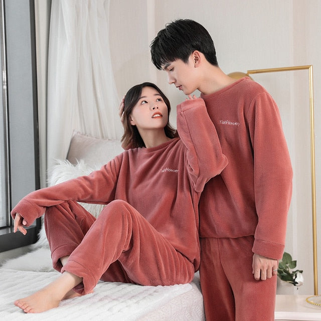 Pyjama Pilou Pilou Couple Rouge