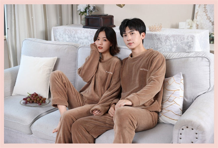 Pyjama Pilou Pilou Couple Marron