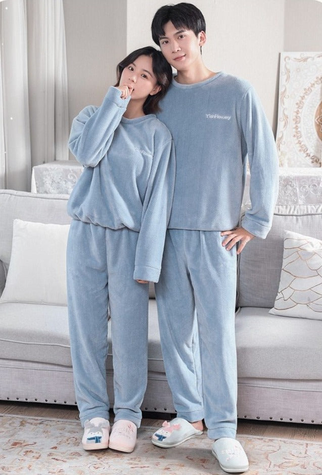 Pyjama Pilou Pilou Couple Bleu