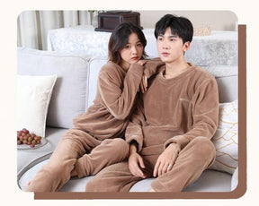 Pyjama Pilou Pilou Couple Marron