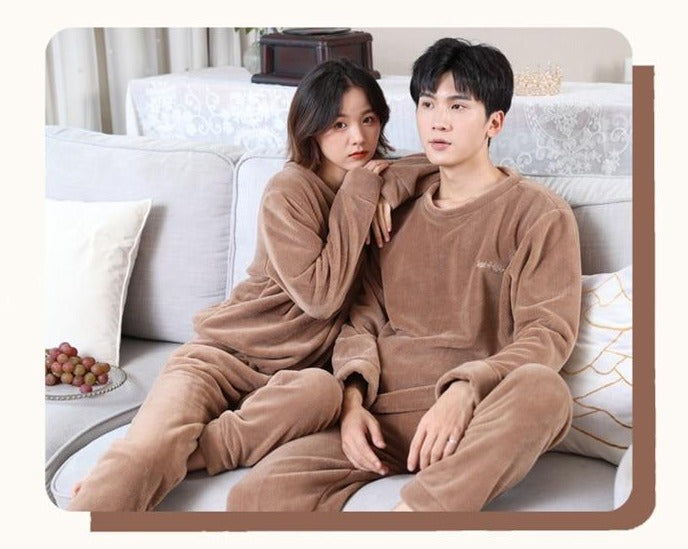 Pyjama Pilou Pilou Couple Marron