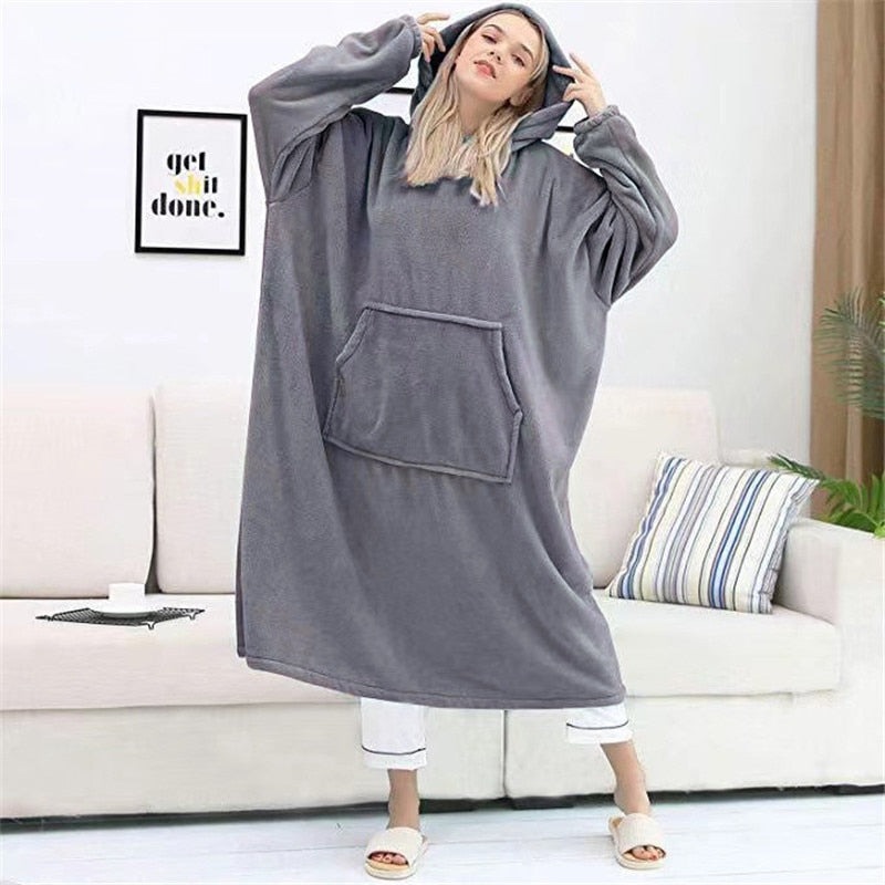 Pyjama Robe Pilou Pilou Gris