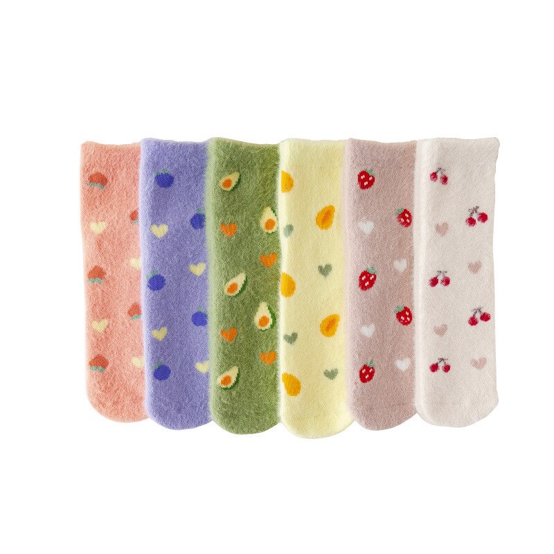 Chaussettes motif Fruits