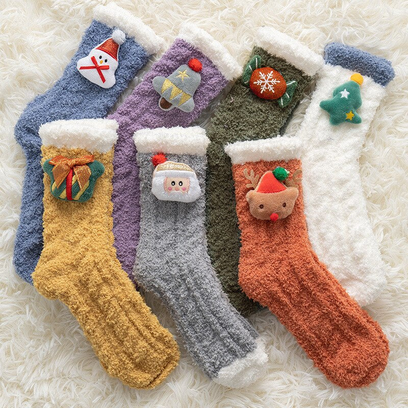 Chaussettes Pilou D'intérieur Noël